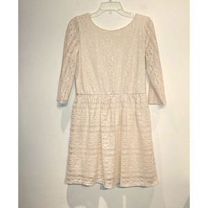 Lily Star ivory lace dress - juniors xl